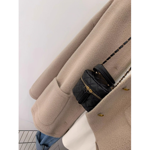 卡其色毛呢外套女春秋秋季秋冬小個子美拉德呢子開衫2023新款爆款