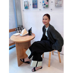 PlaceOrder 復古油畫和平鴿開衫毛衣女秋冬寬松休閒長袖針織上衣