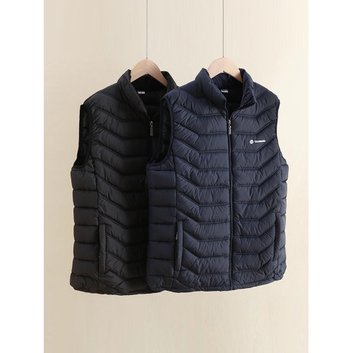 馬甲男秋冬新款外套寬松輕薄羽絨棉背心時尚坎肩加厚棉服保暖馬夾 馬甲男秋冬新款外套寬松輕薄羽絨棉背心時尚坎肩加厚棉服保暖馬夾