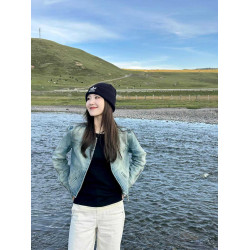 美式復古做舊水洗藍色牛仔外套女春秋款2025新款百搭短款夾克上衣