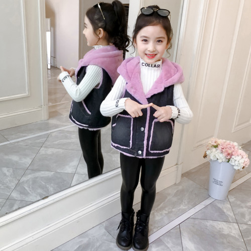 女 童毛毛衣馬甲2025新款兩面穿韓版洋氣上衣兒 童春秋加厚外套潮 女 童毛毛衣馬甲2025新款兩面穿韓版洋氣上衣兒 童春秋加厚外套潮