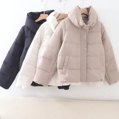 C12070日單冬新款1.7W+拉鍊微寬松保暖女立體感短款枕頭領羽絨服 C12070日單冬新款1.7W+拉鍊微寬松保暖女立體感短款枕頭領羽絨服