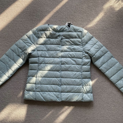 白鴨絨圓領純色短款保暖簡約可變V領收納袋輕型羽絨服內膽女 白鴨絨圓領純色短款保暖簡約可變V領收納袋輕型羽絨服內膽女