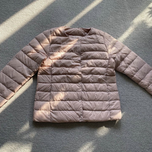 白鴨絨圓領純色短款保暖簡約可變V領收納袋輕型羽絨服內膽女 白鴨絨圓領純色短款保暖簡約可變V領收納袋輕型羽絨服內膽女