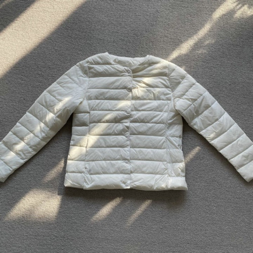 白鴨絨圓領純色短款保暖簡約可變V領收納袋輕型羽絨服內膽女 白鴨絨圓領純色短款保暖簡約可變V領收納袋輕型羽絨服內膽女