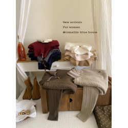 韓系復古麻花半拉鍊立領毛衣女秋冬小刺綉休閒百搭套頭針織衫上衣