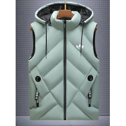 奧萊品牌羽絨棉馬甲男潮流百搭休閒保暖背心坎肩加厚冬季學生外套