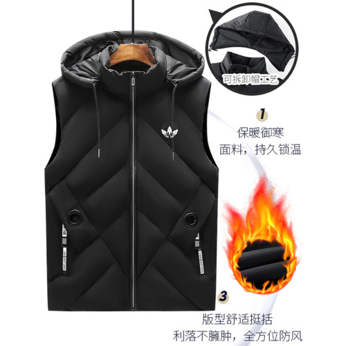 奧萊品牌羽絨棉馬甲男潮流百搭休閒保暖背心坎肩加厚冬季學生外套 奧萊品牌羽絨棉馬甲男潮流百搭休閒保暖背心坎肩加厚冬季學生外套