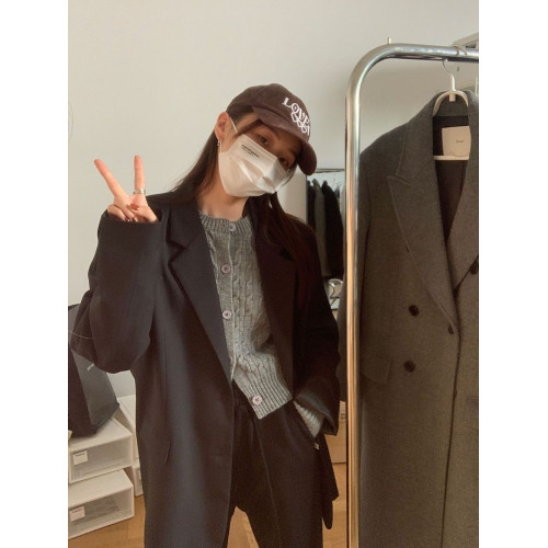 麻花開衫毛衣女外套秋冬內搭學院風灰色紅色針織衫小個子短款上衣 麻花開衫毛衣女外套秋冬內搭學院風灰色紅色針織衫小個子短款上衣