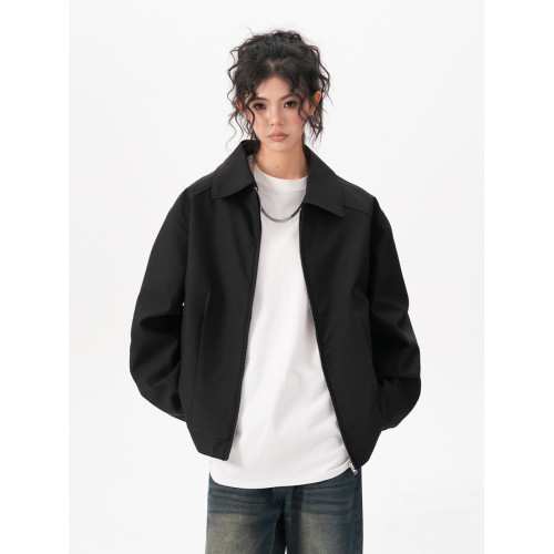 cleanfit短款廓形西裝夾克女2025秋季格雷系高街百搭寬松翻領外套 cleanfit短款廓形西裝夾克女2025秋季格雷系高街百搭寬松翻領外套