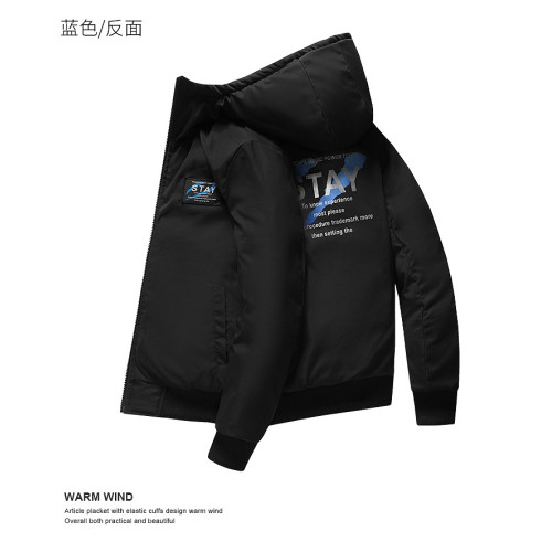 Jeep吉普羽絨服男外套連帽冬裝青年2024新款冬季白鴨絨雙面穿上衣 Jeep吉普羽絨服男外套連帽冬裝青年2024新款冬季白鴨絨雙面穿上衣