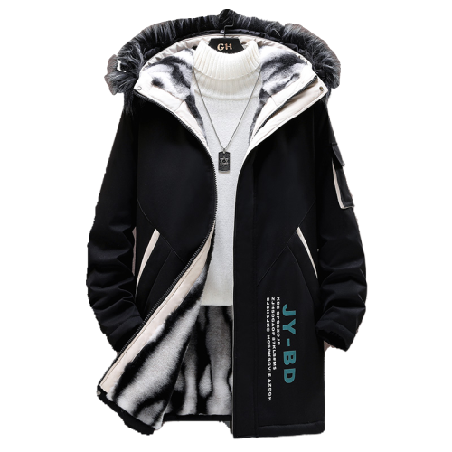 羽絨服男中長款冬季2025年新款青年潮流派克棉服男裝加絨加厚外套 羽絨服男中長款冬季2025年新款青年潮流派克棉服男裝加絨加厚外套