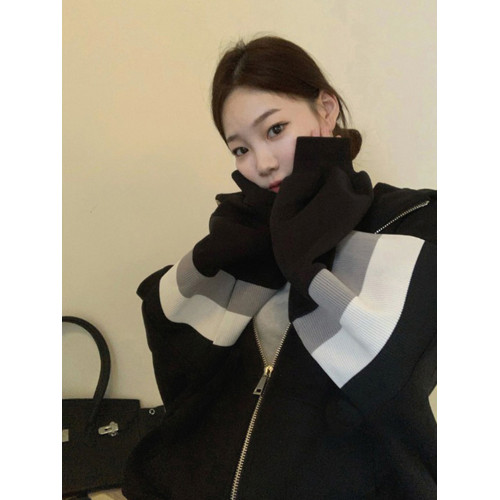 落肩外套女oversize慵懶風春秋復古港味chic連帽開衫衛衣ins超火 落肩外套女oversize慵懶風春秋復古港味chic連帽開衫衛衣ins超火