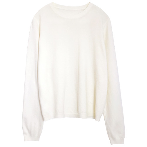 米白針織衫上衣女秋冬薄款2025寬松套頭圓領外搭打底短款杏色毛衣 米白針織衫上衣女秋冬薄款2025寬松套頭圓領外搭打底短款杏色毛衣