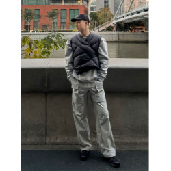 cleanfit短款羽絨棉馬甲男款冬季加厚保暖棉服外套設計感無袖坎肩