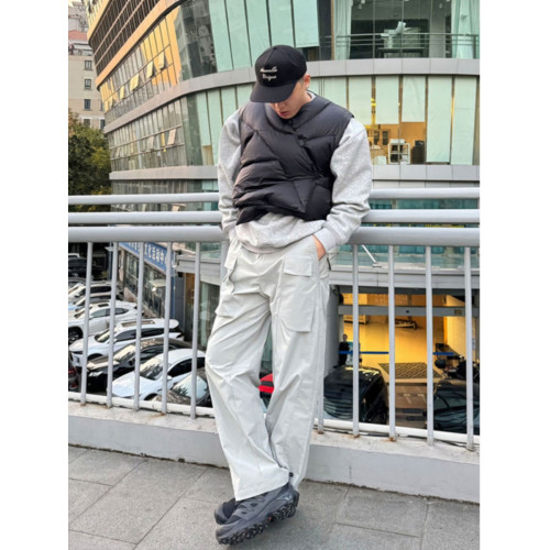 cleanfit短款羽絨棉馬甲男款冬季加厚保暖棉服外套設計感無袖坎肩 cleanfit短款羽絨棉馬甲男款冬季加厚保暖棉服外套設計感無袖坎肩