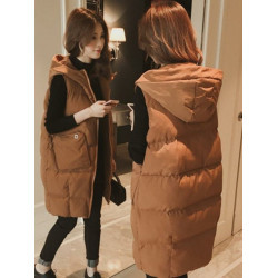 羽絨馬甲女中長款秋冬裝新款坎肩韓版加厚背心大碼外套馬夾潮時髦