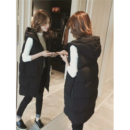 羽絨馬甲女中長款秋冬裝新款坎肩韓版加厚背心大碼外套馬夾潮時髦 羽絨馬甲女中長款秋冬裝新款坎肩韓版加厚背心大碼外套馬夾潮時髦