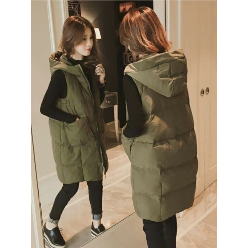 羽絨馬甲女中長款秋冬裝新款坎肩韓版加厚背心大碼外套馬夾潮時髦 羽絨馬甲女中長款秋冬裝新款坎肩韓版加厚背心大碼外套馬夾潮時髦