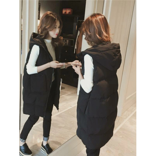 羽絨馬甲女中長款秋冬裝新款坎肩韓版加厚背心大碼外套馬夾潮時髦 羽絨馬甲女中長款秋冬裝新款坎肩韓版加厚背心大碼外套馬夾潮時髦