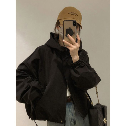 高級感沖鋒衣外套女2025春秋新款寬松小個子短款百搭休閒夾克上衣 高級感沖鋒衣外套女2025春秋新款寬松小個子短款百搭休閒夾克上衣