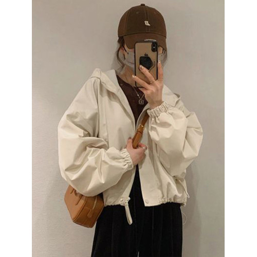 高級感沖鋒衣外套女2025春秋新款寬松小個子短款百搭休閒夾克上衣 高級感沖鋒衣外套女2025春秋新款寬松小個子短款百搭休閒夾克上衣