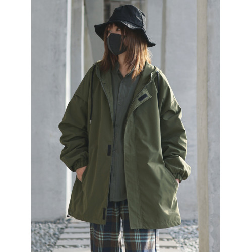 軍綠色機能風春秋款拉鍊薄外套女鹽系寬松工裝夾克戶外露營風穿搭 軍綠色機能風春秋款拉鍊薄外套女鹽系寬松工裝夾克戶外露營風穿搭
