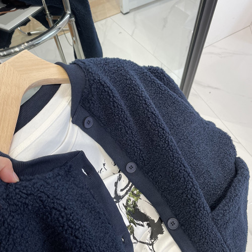 復古加厚羊羔絨外套2021秋冬韓版寬松顯瘦保暖毛毛絨棒球服棉服女 復古加厚羊羔絨外套2021秋冬韓版寬松顯瘦保暖毛毛絨棒球服棉服女