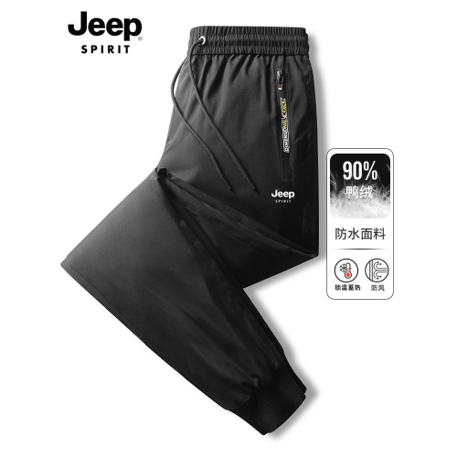 吉普男士羽絨褲男款外穿冬季新款男褲加厚防寒褲保暖褲子防風大碼 吉普男士羽絨褲男款外穿冬季新款男褲加厚防寒褲保暖褲子防風大碼