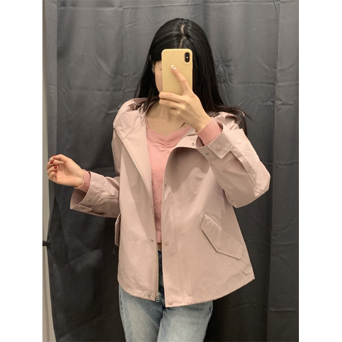 春秋新款時尚休閒百搭登山服夾克寬松連帽防水外套女上衣mf465467 春秋新款時尚休閒百搭登山服夾克寬松連帽防水外套女上衣mf465467