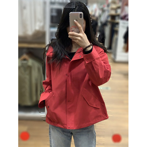 春秋新款時尚休閒百搭登山服夾克寬松連帽防水外套女上衣mf465467 春秋新款時尚休閒百搭登山服夾克寬松連帽防水外套女上衣mf465467