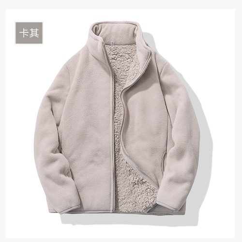 加絨加厚抓絨衣外套女士短款秋冬立領保暖寬松大碼搖粒絨上衣開衫 加絨加厚抓絨衣外套女士短款秋冬立領保暖寬松大碼搖粒絨上衣開衫