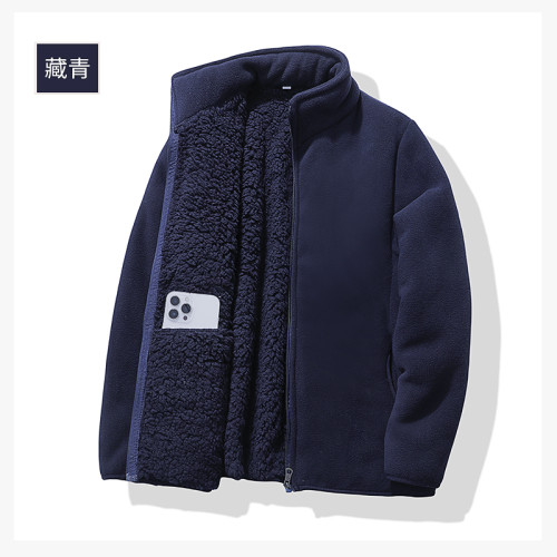 加絨加厚抓絨衣外套女士短款秋冬立領保暖寬松大碼搖粒絨上衣開衫 加絨加厚抓絨衣外套女士短款秋冬立領保暖寬松大碼搖粒絨上衣開衫