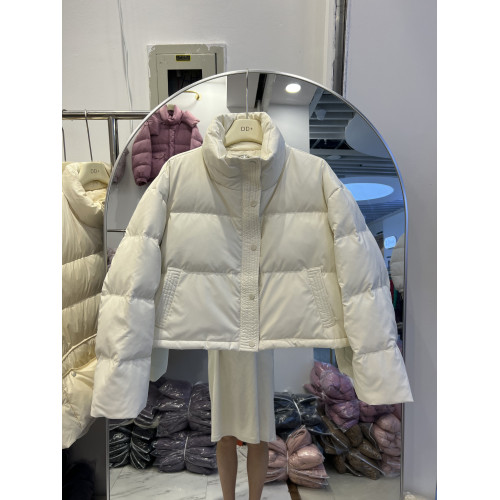 免洗PU皮羽絨服女2025年新款立領韓版白鴨絨小個子麵包服外套潮 免洗PU皮羽絨服女2025年新款立領韓版白鴨絨小個子麵包服外套潮