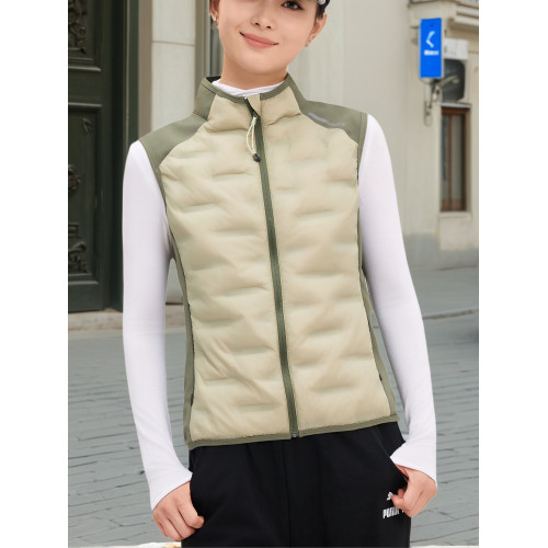 男女士90白鴨絨輕羽絨暖衣馬甲背心中領內搭保暖外穿輕薄抗菌拼接 男女士90白鴨絨輕羽絨暖衣馬甲背心中領內搭保暖外穿輕薄抗菌拼接