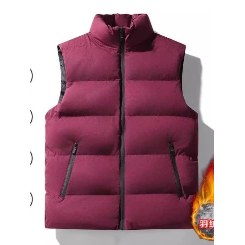 出口轉內銷原單秋冬季立領羽絨馬甲男士無袖夾克休閒保暖棉服 出口轉內銷原單秋冬季立領羽絨馬甲男士無袖夾克休閒保暖棉服