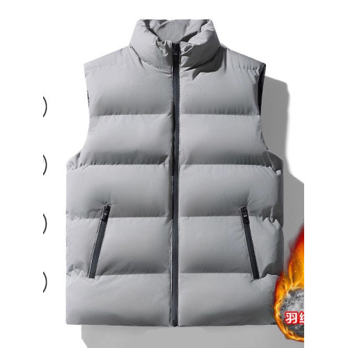 出口轉內銷原單秋冬季立領羽絨馬甲男士無袖夾克休閒保暖棉服 出口轉內銷原單秋冬季立領羽絨馬甲男士無袖夾克休閒保暖棉服