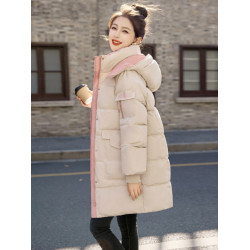 羽絨服女中長款2025年冬季新款小個子寬松時尚加厚刺綉大襖外套潮