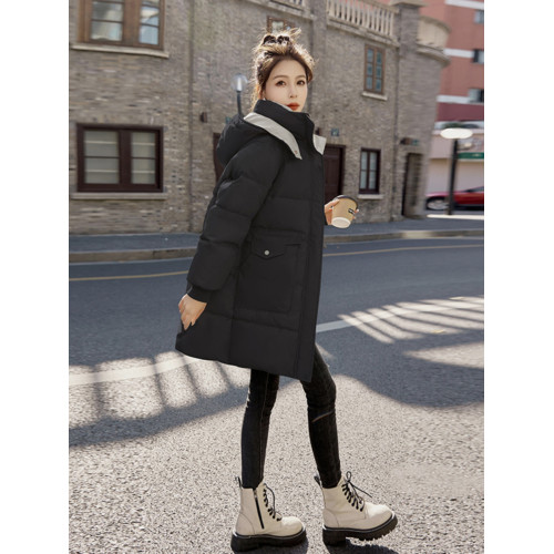 羽絨服女中長款2025年冬季新款小個子寬松時尚加厚刺綉大襖外套潮 羽絨服女中長款2025年冬季新款小個子寬松時尚加厚刺綉大襖外套潮