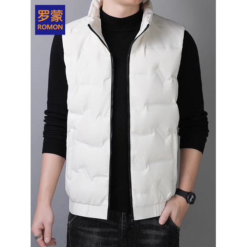 羅矇冬季羽絨服男輕薄白鴨絨保暖立領坎肩無袖背心男士修身外套潮 羅矇冬季羽絨服男輕薄白鴨絨保暖立領坎肩無袖背心男士修身外套潮