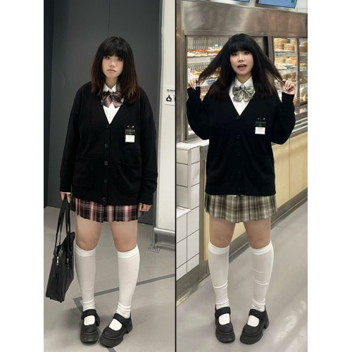 200斤大碼jk開衫學院風套裝日系毛衣校園外套針織衫毛線外衣毛衫 200斤大碼jk開衫學院風套裝日系毛衣校園外套針織衫毛線外衣毛衫