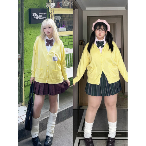 200斤大碼jk開衫學院風套裝日系毛衣校園外套針織衫毛線外衣毛衫 200斤大碼jk開衫學院風套裝日系毛衣校園外套針織衫毛線外衣毛衫