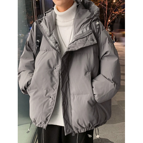 羽絨服男冬季新款港風加厚ins潮流百搭純色棉襖寬松款連帽麵包服 羽絨服男冬季新款港風加厚ins潮流百搭純色棉襖寬松款連帽麵包服