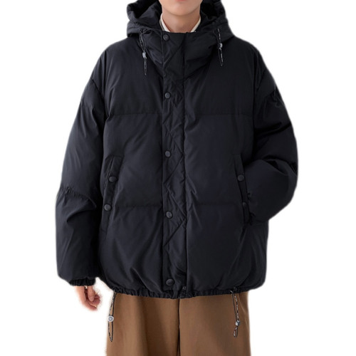 羽絨服男冬季新款港風加厚ins潮流百搭純色棉襖寬松款連帽麵包服 羽絨服男冬季新款港風加厚ins潮流百搭純色棉襖寬松款連帽麵包服