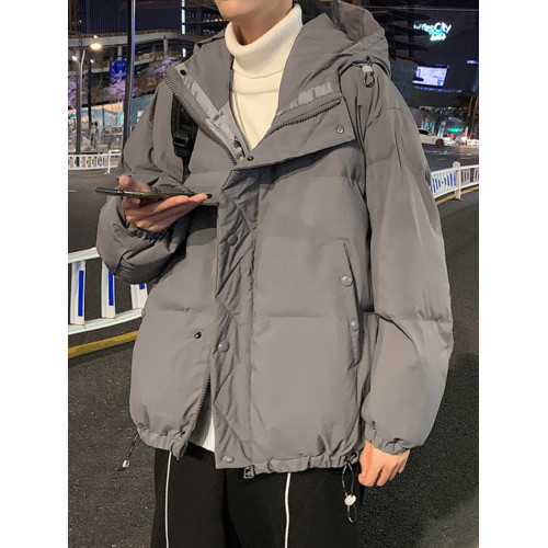 羽絨服男冬季新款港風加厚ins潮流百搭純色棉襖寬松款連帽麵包服 羽絨服男冬季新款港風加厚ins潮流百搭純色棉襖寬松款連帽麵包服