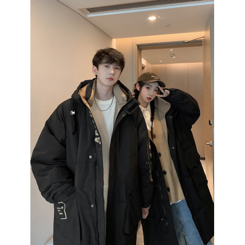 90白鴨絨長款羽絨服男女過膝冬季極寒保暖加厚寬松情侶潮牌外套 90白鴨絨長款羽絨服男女過膝冬季極寒保暖加厚寬松情侶潮牌外套