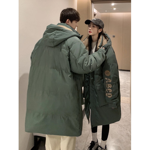 90白鴨絨長款羽絨服男女過膝冬季極寒保暖加厚寬松情侶潮牌外套 90白鴨絨長款羽絨服男女過膝冬季極寒保暖加厚寬松情侶潮牌外套