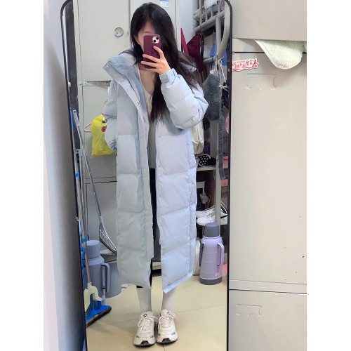 2025年冬新款羽絨服男女白鴨絨超長款過膝加厚冬季情侶款寬松中戯 2025年冬新款羽絨服男女白鴨絨超長款過膝加厚冬季情侶款寬松中戯