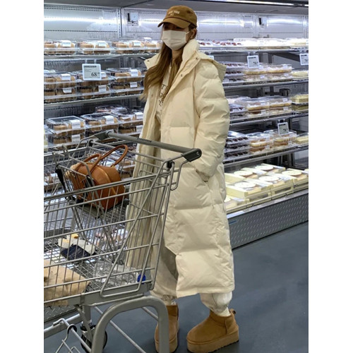 2025年冬新款羽絨服男女白鴨絨超長款過膝加厚冬季情侶款寬松中戯 2025年冬新款羽絨服男女白鴨絨超長款過膝加厚冬季情侶款寬松中戯