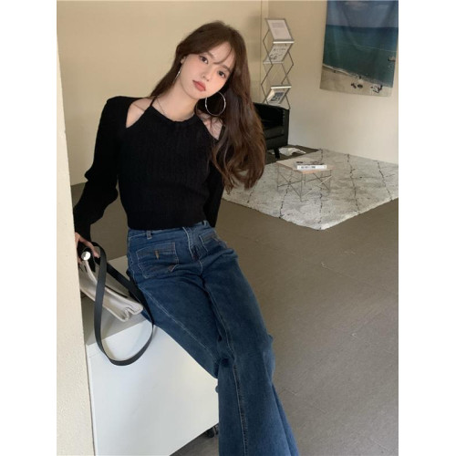 別致假兩件麻花毛衣女小個子秋冬2022新款心機鏤空針織衫短款上衣 別致假兩件麻花毛衣女小個子秋冬2022新款心機鏤空針織衫短款上衣